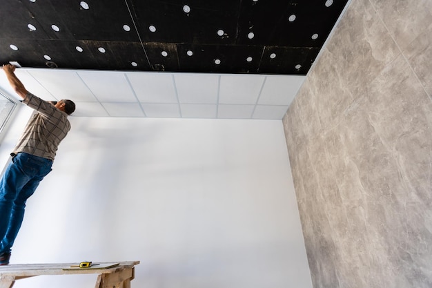 spoiled ceiling armstrong flow roof disassembled ceiling 493343 28531